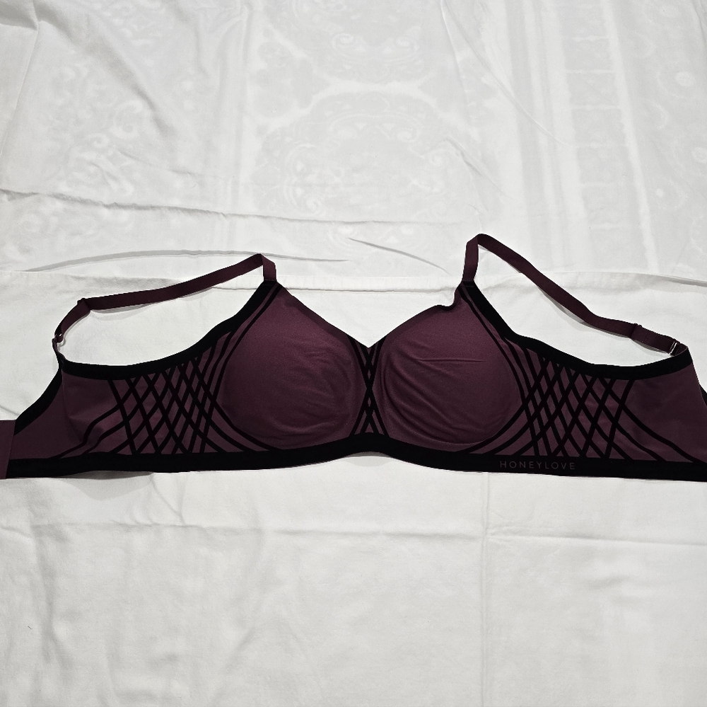 Honeylove Silhouette Bra in Fig 1X - Picture 3 of 5